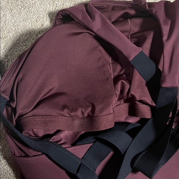 NWT ATHLETA Palm Conscious Crop Bikini Decadent chocolate - Picture 5 of 5